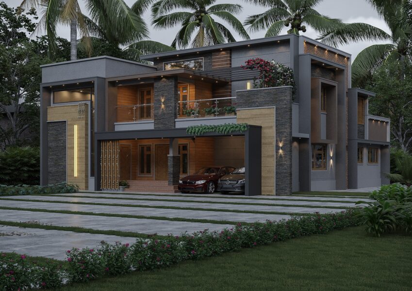 Modern construction site in Kerala – Best Architecture Firm in Kerala building dreams brick by brick