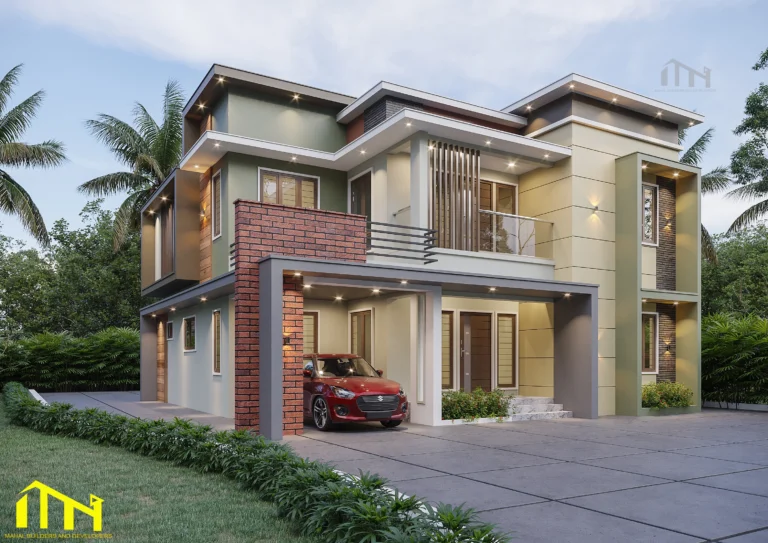 Modern house architecture in Kerala